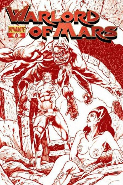 Warlord of Mars #6 (2010) red incentive cover