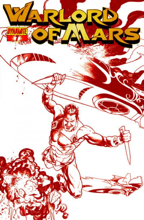 Warlord of Mars #7 (2010) red incentive cover 