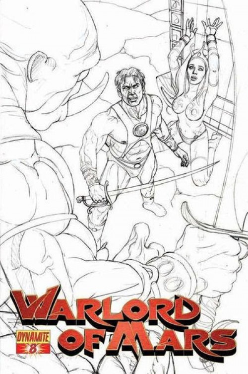 Warlord of Mars #8 (2010) sketch variant