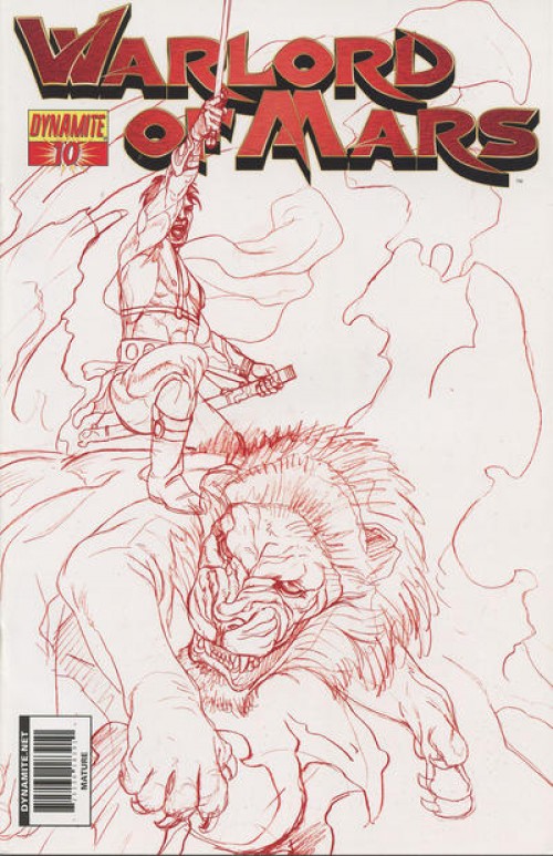 Warlord of Mars #10 (2010) red jusko cover