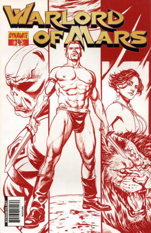 Warlord of Mars #14 (2010) red cover