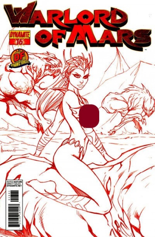 Warlord of Mars #16 (2010) DF red risque cover