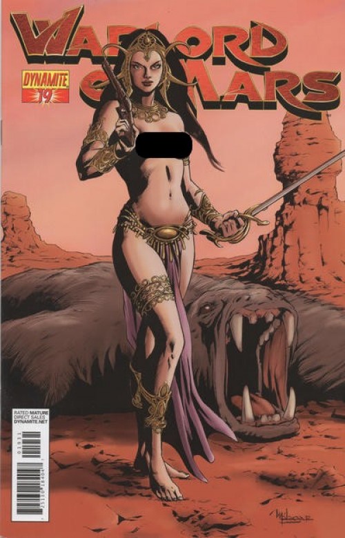 Warlord of Mars #19 (2010) risque cover