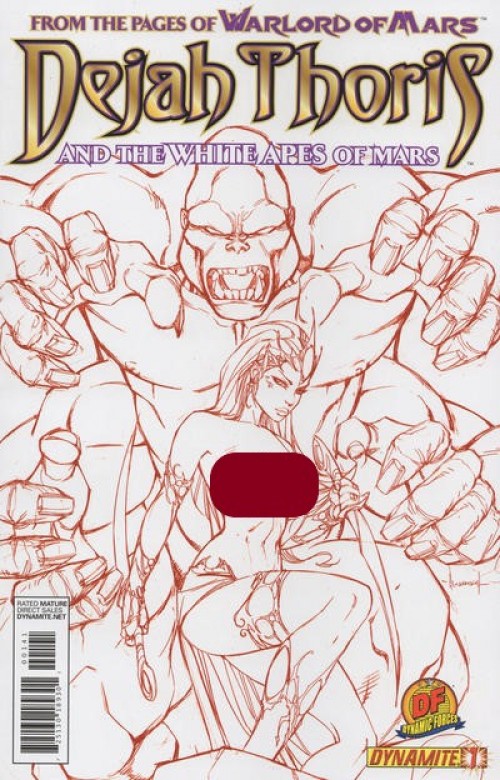 Dejah Thoris & the White Apes of Mars #1 (2012) garza df risque variant