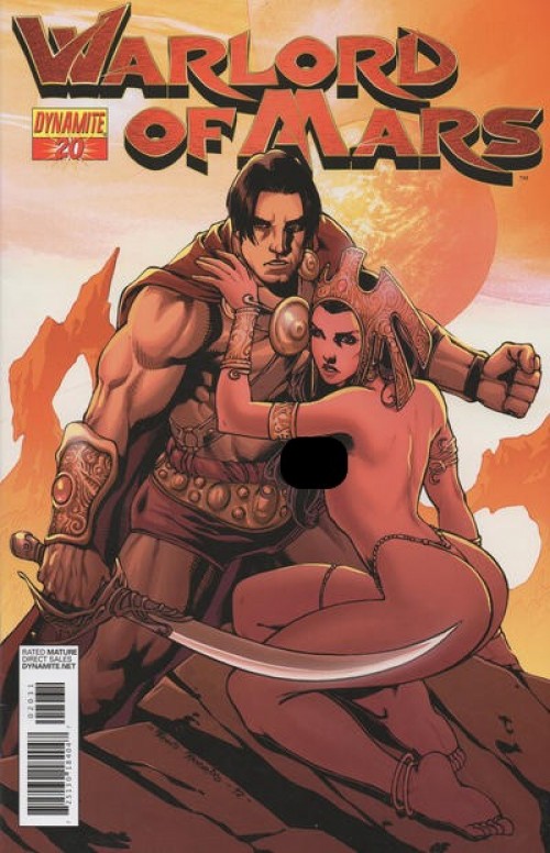 Warlord of Mars #20 (2010) risque cover