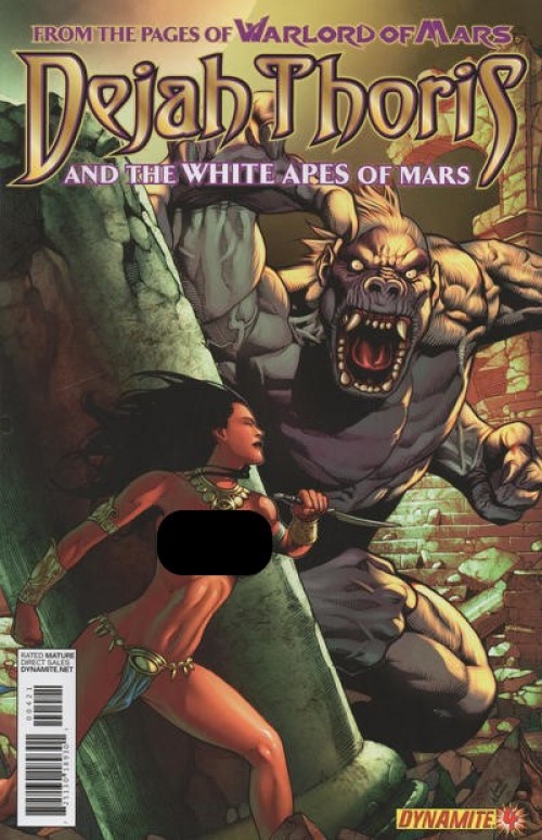 Dejah Thoris & the White Apes of Mars #4 (2012) chen risque variant