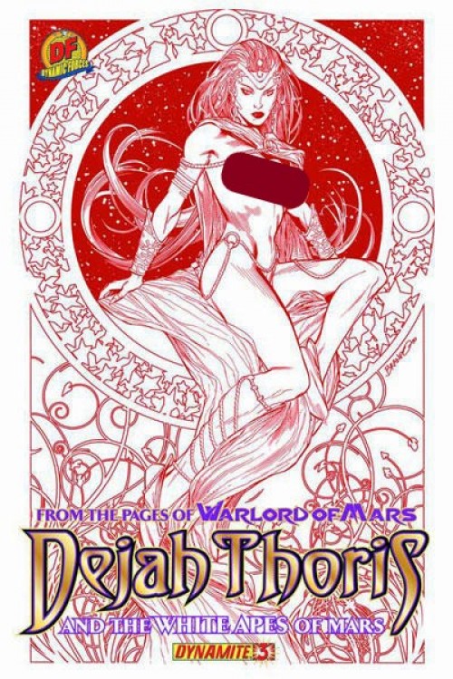 Dejah Thoris & the White Apes of Mars #3 (2012) df red risque variant