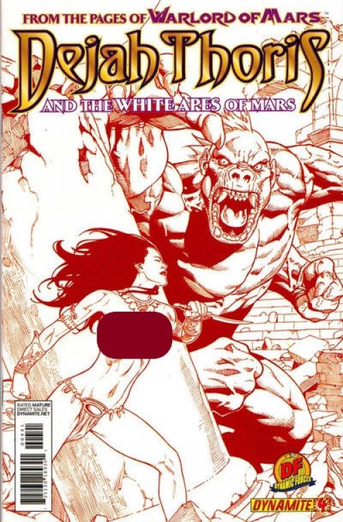 Dejah Thoris & the White Apes of Mars #4 (2012) df red risque variant