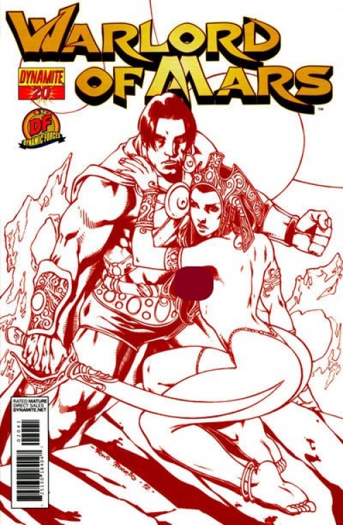 Warlord of Mars #20 (2010) df risque cover