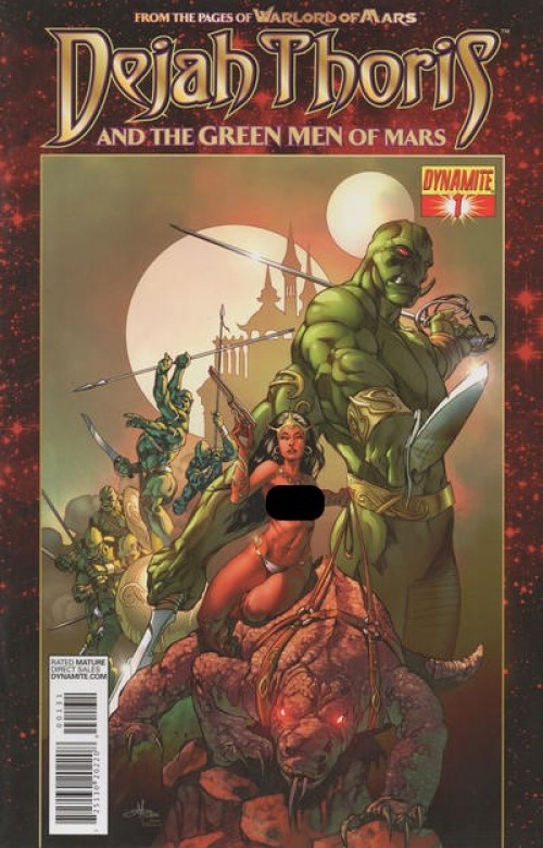 Dejah Thoris and Green Men of Mars #1 (2013) risque variant cover