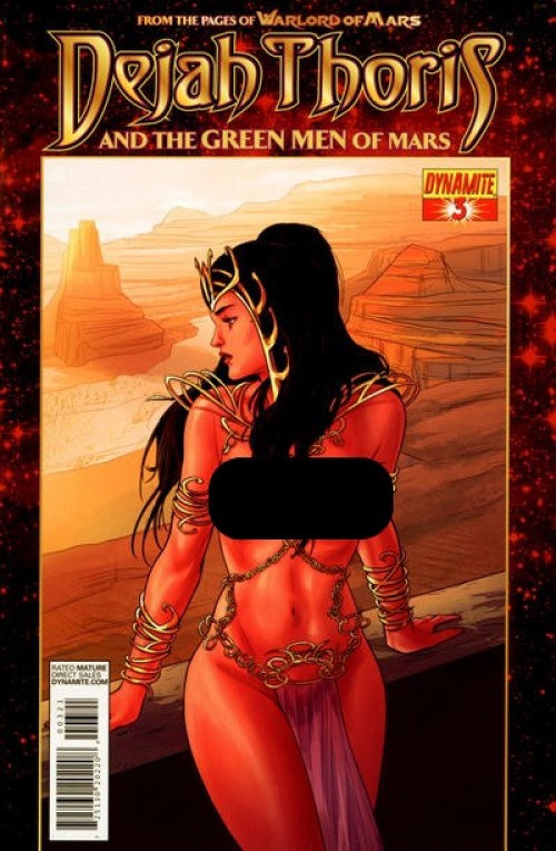 Dejah Thoris and Green Men of Mars #3 (2013) malaga risque cover