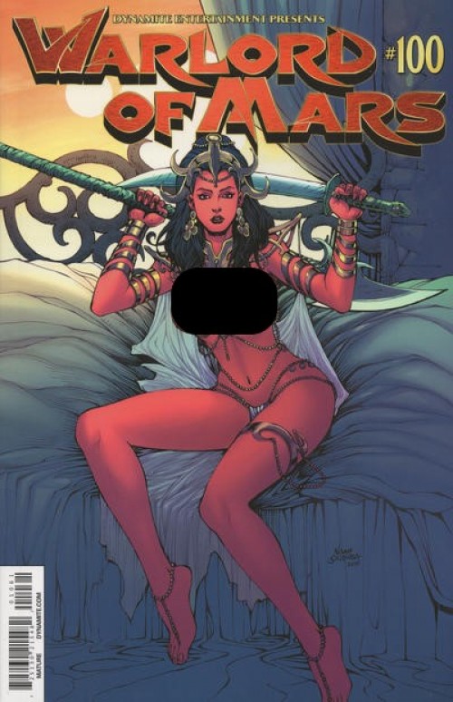 Warlord of Mars #100 (2010) solanga risque cover