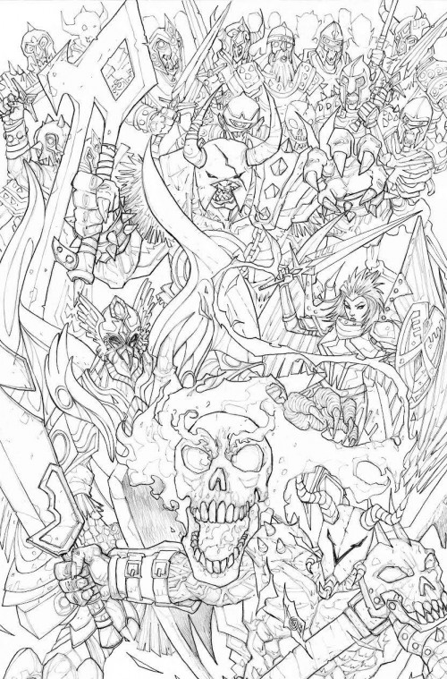 Runescape Untold Tales Of The God Wars #1 cover f quah b&w virgin variant