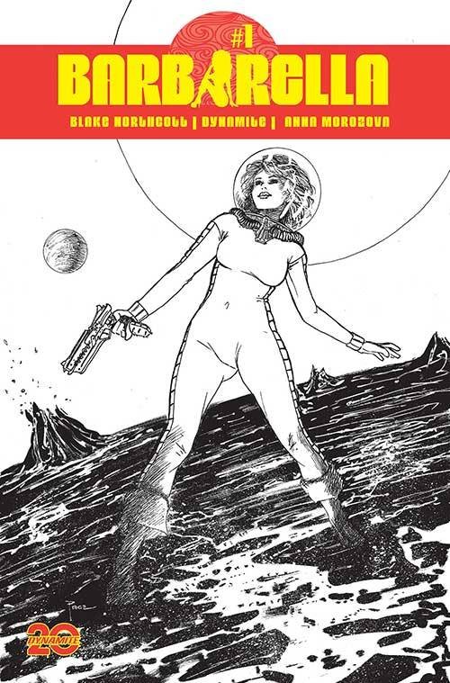 Barbarella #1 (2024) cover u pace line art variant