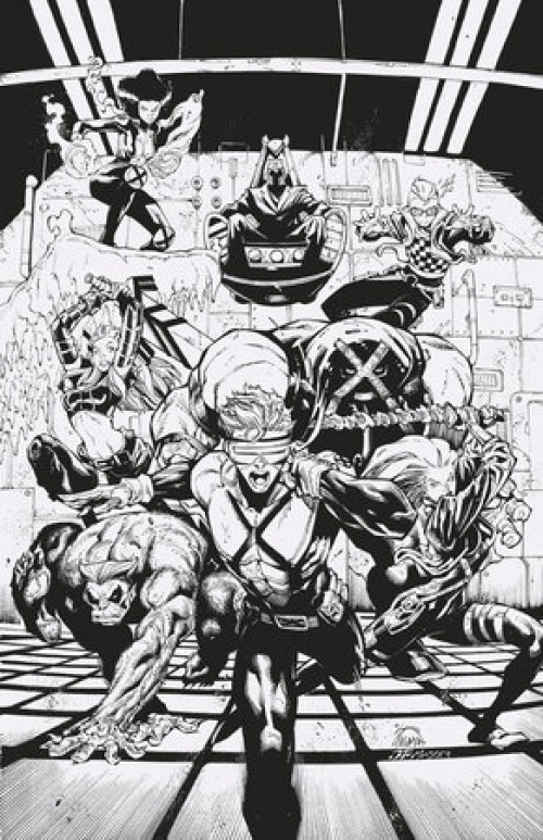 X-Men #1 (2024) third print stegman b&w virgin variant