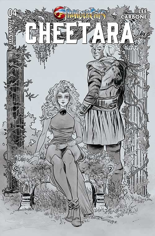 Thundercats Cheetara #4 cover m lee b&w variant