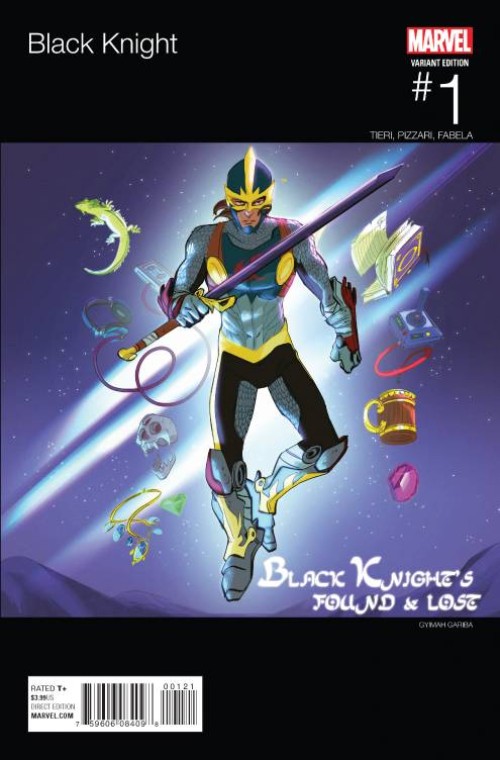 Black Knight #1 (2015) hip hop variant