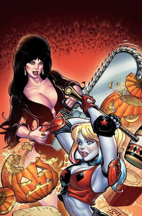 Harley Quinn X Elvira #1 (2025) cover zb hardin foil virgin variant