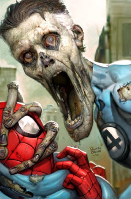 Marvel Zombies Red Band #1 (2025) second print brown virgin variant