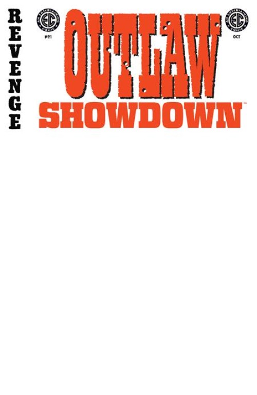 EC Outlaw Showdown #1 (2025) cover g blank variant