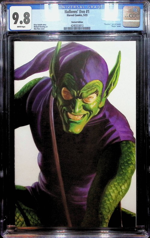 Hallows Eve #1 CGC 9.8 ross timeless green goblin virgin variant