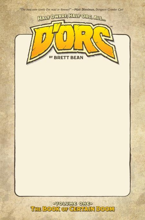 DORC TPB #01 Second Print Blank DM Cover