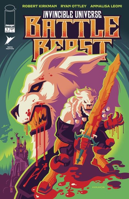 Invincible Universe Battle Beast #1 (2025) tenth print cover f whalen variant