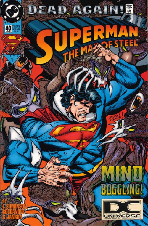 Superman Man of Steel #40 (1991) dcu variant