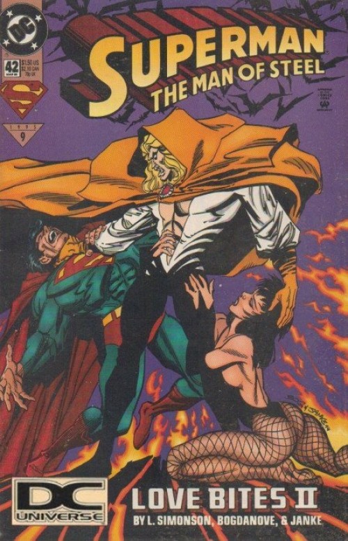 Superman Man of Steel #42 (1991) dcu variant