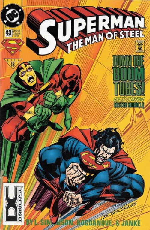 Superman Man of Steel #43 (1991) dcu variant