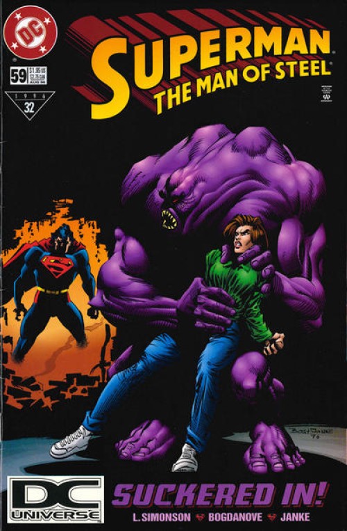 Superman Man of Steel #59 (1991) dcu variant