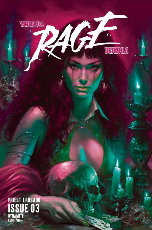 Vampirella Dracula Rage #3 cover k parrillo ultraviolet variant