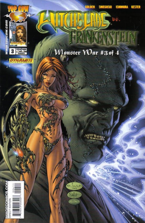 Monster War #3 (2005) Witchblade vs Fankentein  eBas cover