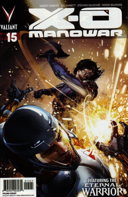 X-O Manowar #15 (2012) pullbox crain