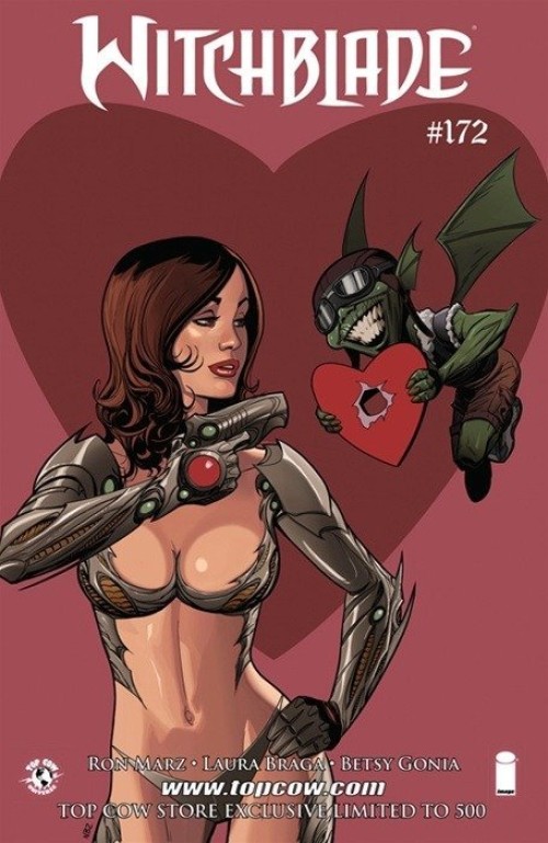 Witchblade #172 (1995) top cow valentines variant cover