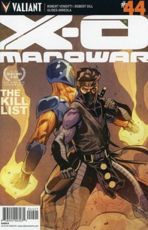 X-O Manowar #44 (2012) cover b