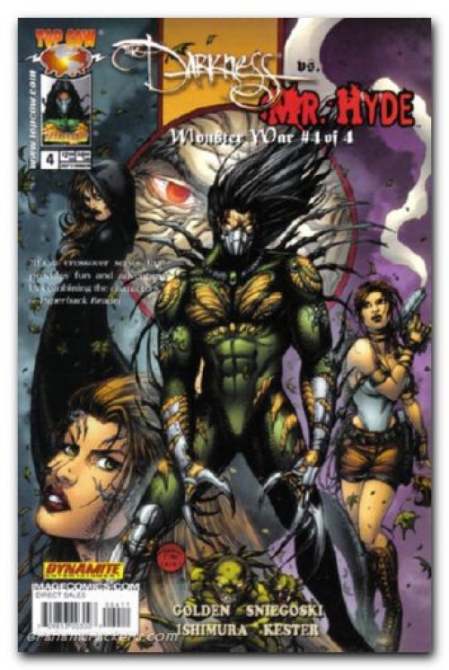 Monster War #4 (2005) Darkness vs Mr. Hyde chin cover