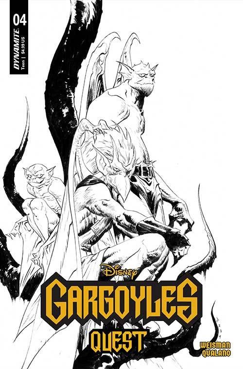 Gargoyles Quest #4 cover f lee line art variant