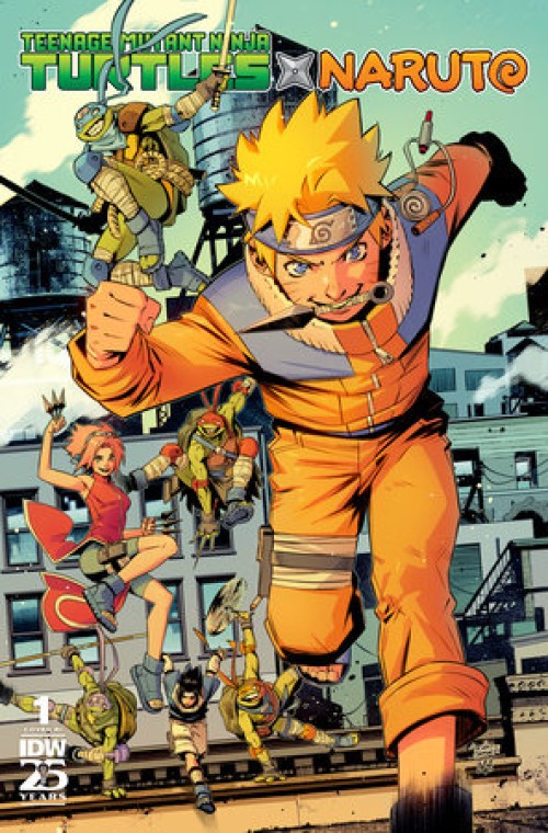 Teenage Mutant Ninja Turtles X Naruto #1 (2024) cover k ortega variant