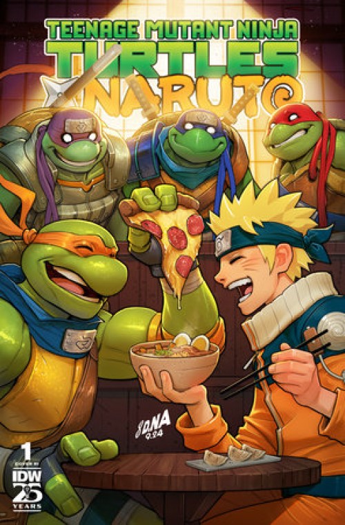 Teenage Mutant Ninja Turtles X Naruto #1 (2024) cover l nakayama variant