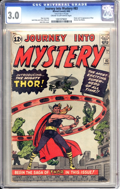 Journey Into Mystery #83 (1952) CGC 3.0