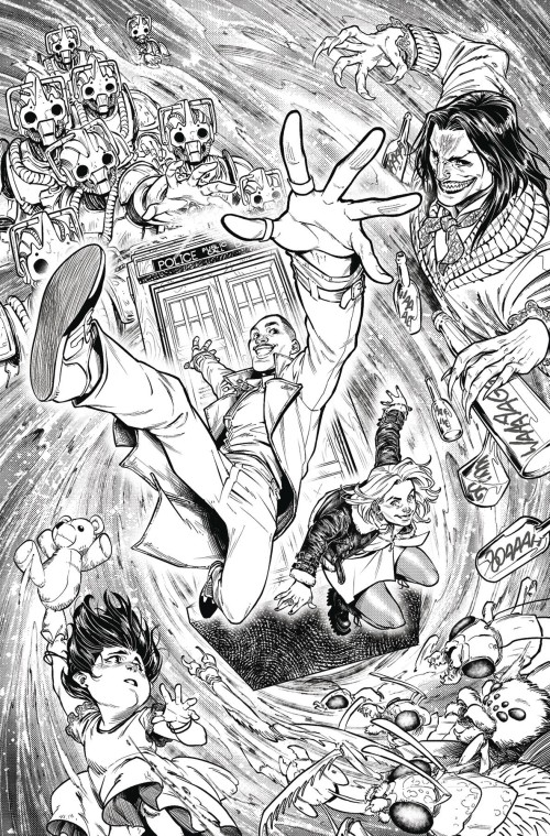 Doctor Who 15th Doctor #4 (2024) cover d andreo b&w variant