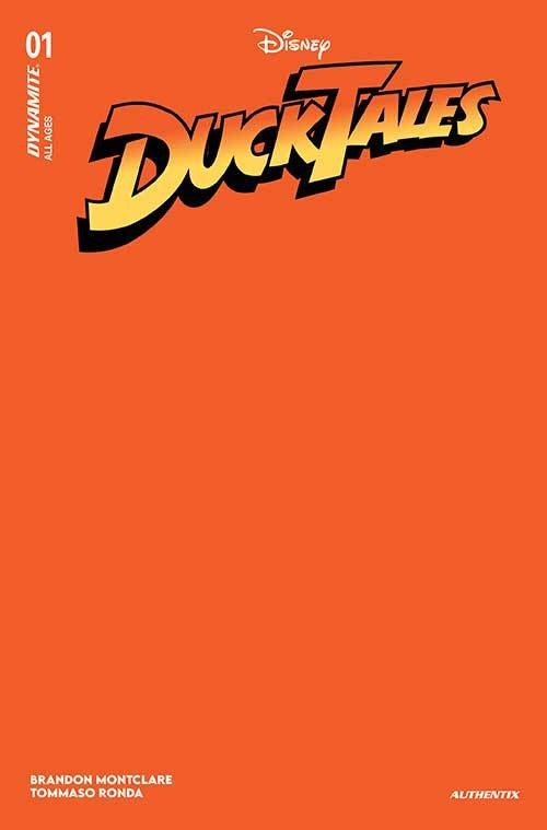 Ducktales #1 (2024) cover v orange blank variant