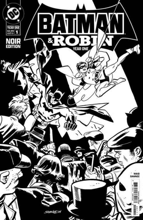 Batman And Robin Year One Noir Edition #1 (2024) cover a