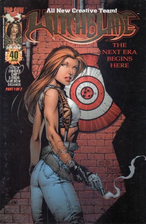 Witchblade #40 (1995) gcc gold foil cover