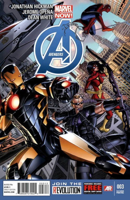 Avengers #3 (2012) second print