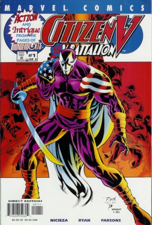 Citizen V And The V Battalion #1-3 comic set