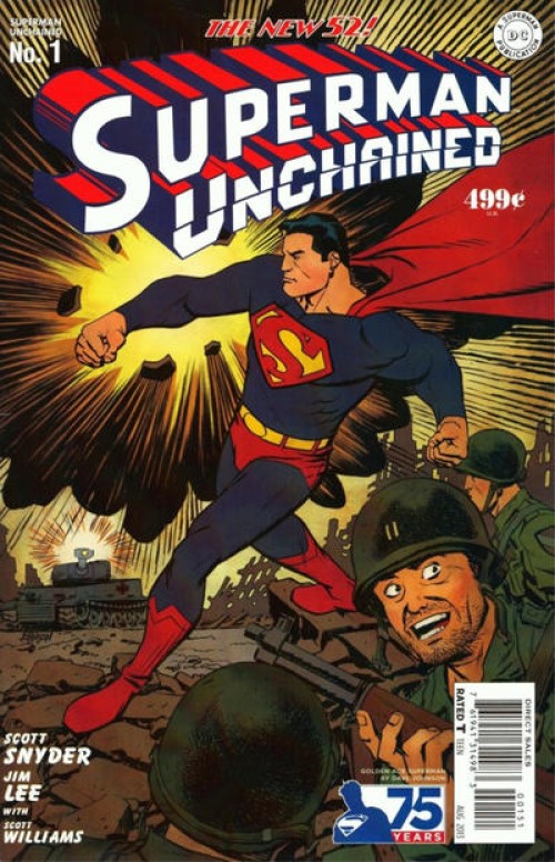 Superman Unchained #1 (2013) golden age cover