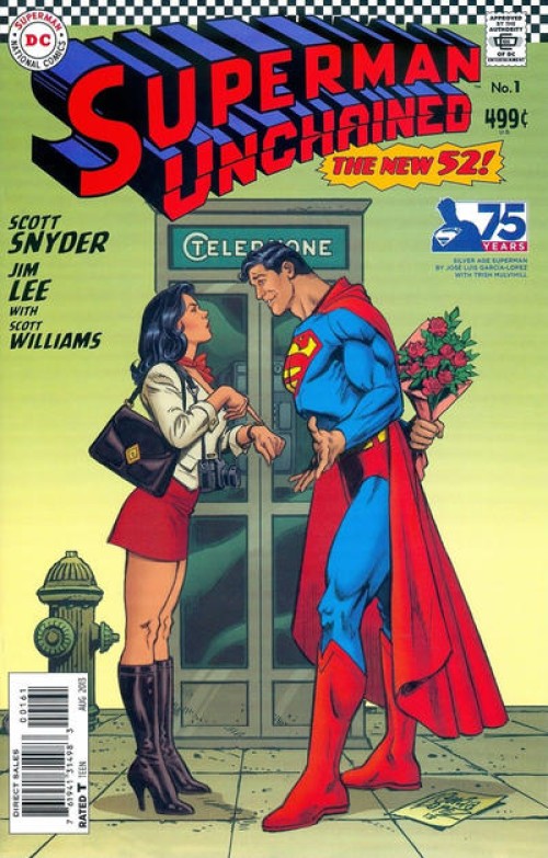 Superman Unchained #1 (2013) silver age cover