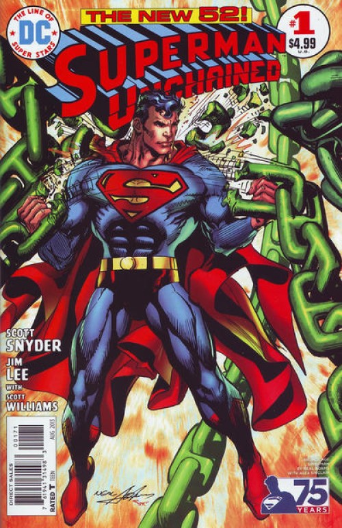 Superman Unchained #1 (2013) bronze age cover